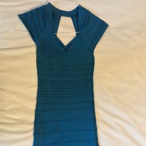 Bebe blue stretch dress